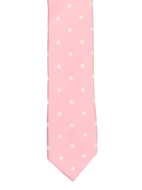 

Tossido Pink Dotted Striped Tie