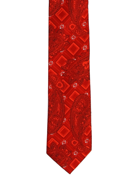 

Tossido Red Woven Tie