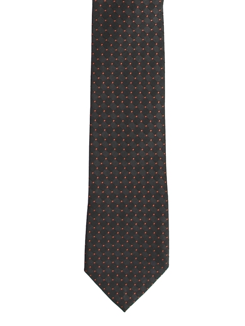 

Tossido Grey & Black Patterned Slim Tie