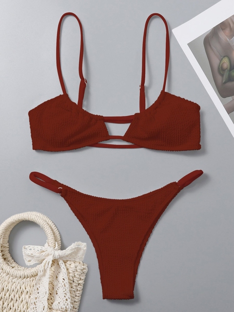 

URBANIC Coffee Brown Swim Bikini Set