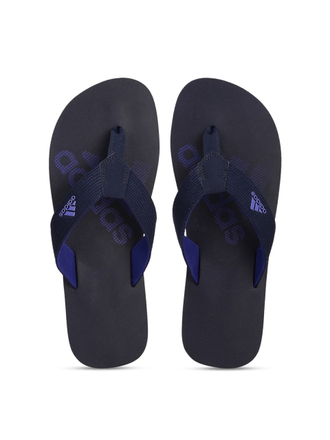 

ADIDAS Men Navy Blue & Blue Printed Rubber Sliders