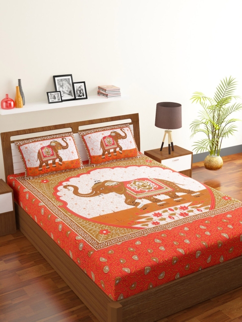 

Rubix Home Unisex Red Bedsheets