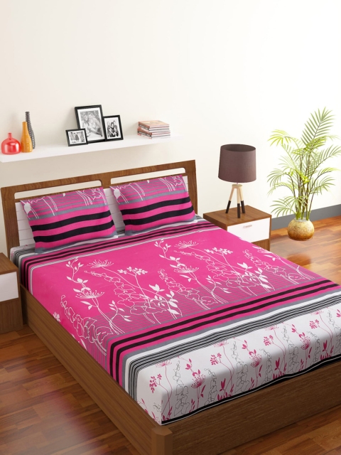 

Rubix Home Unisex Pink Bedsheets