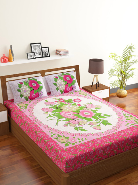 

Rubix Home Unisex Pink Bedsheets