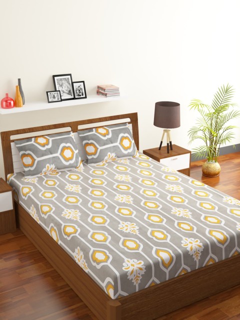 

Rubix Home Unisex Grey Bedsheets