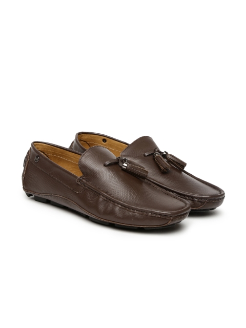 

Carlton London Men Coffee Brown Leather Driving Shoes