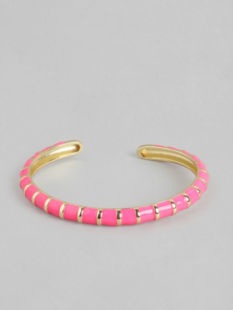 

Pipa Bella Women Pink & Gold-Toned Cuff Bracelet