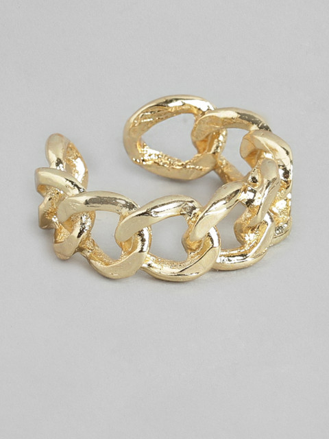

Pipa Bella Gold-Toned Link Finger Ring