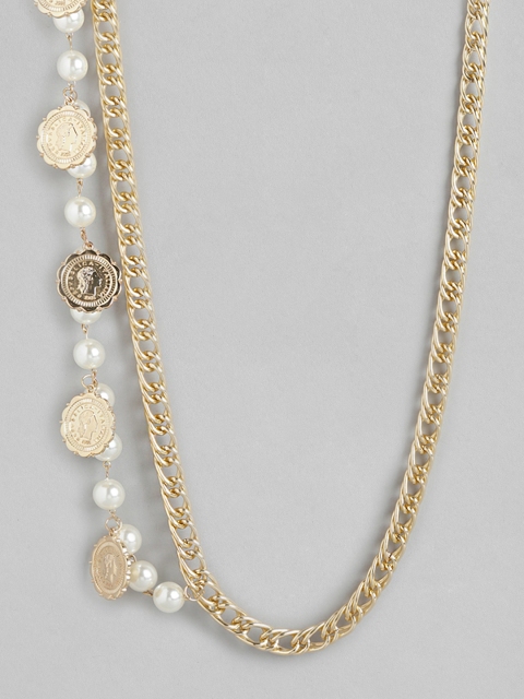 

Pipa Bella Gold-Toned & White Pearl Body Chain