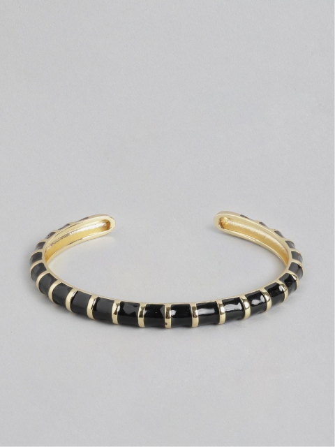 

Pipa Bella Women Black & Gold-Toned Cuff Bracelet