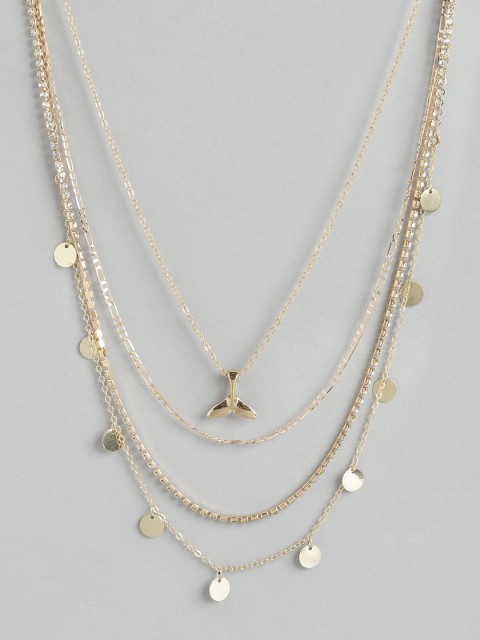 

Pipa Bella Women Gold-Toned Layered Body Chain