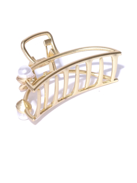 

Pipa Bella Women Gold-Toned Solid Claw Clip