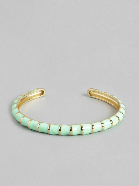 

Pipa Bella Women Green & Gold-Toned Cuff Bracelet