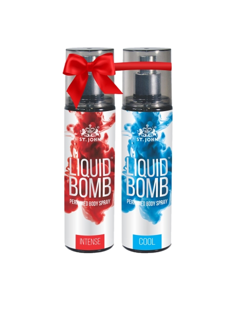 

St. John Set of Liquid Bomb Cool & Intense Perfumed Body Spray - 150 ml Each, Red