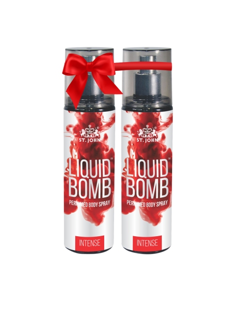 

St. John Set of 2 Liquid Bomb Intense Perfumed Body Spray - 150 ml Each, Red