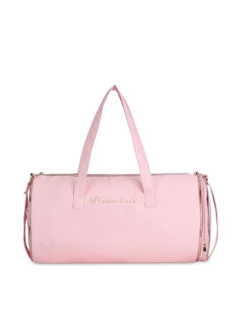 

NFI essentials Pink PU Duffel Bag