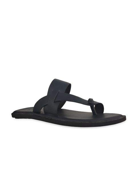 

SKO Men Blue Leather Comfort Sandals