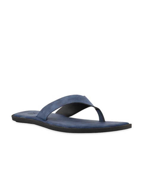 

SKO Men Blue Leather Comfort Sandals