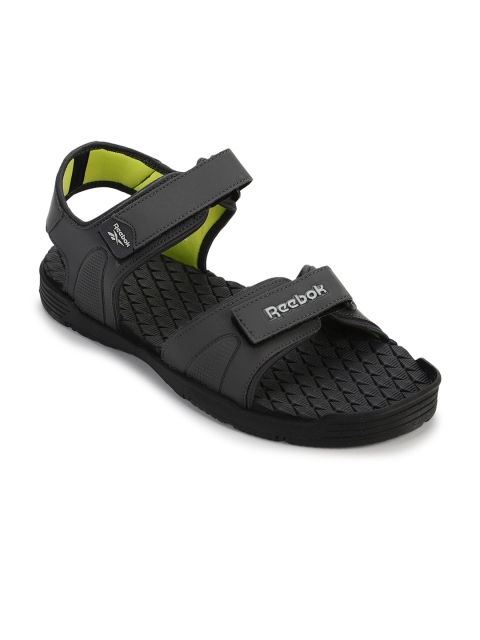 

Reebok Men Grey Solid Leather Sports Sandals