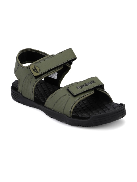 

Reebok Men Olive Green & Black Sports Sandals