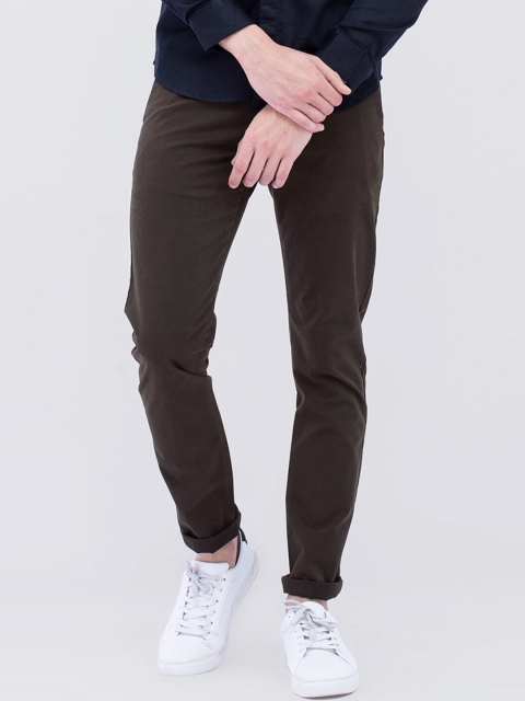 

Snitch Men Brown Tapered Fit Joggers Trousers