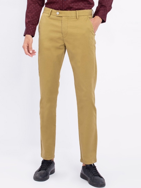 

Snitch Men Khaki Tapered Fit Chinos Trousers