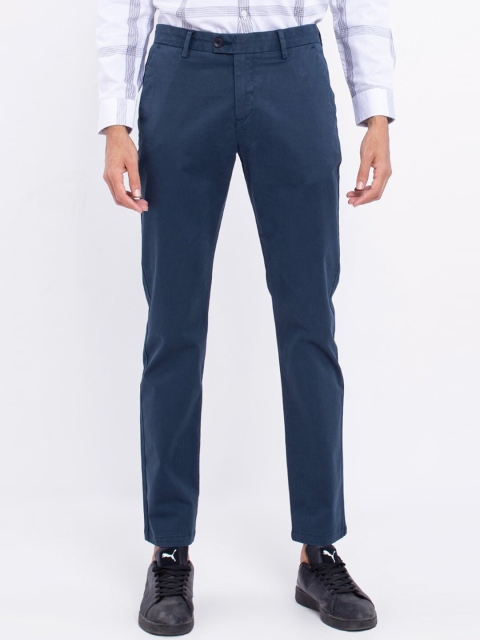 

Snitch Men Blue Tapered Fit Chinos Trousers