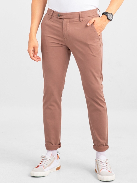 

Snitch Men Brown Tapered Fit Chinos Trousers