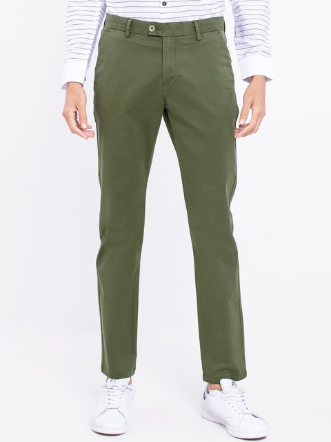 

Snitch Men Green Tapered Fit Chinos Trousers
