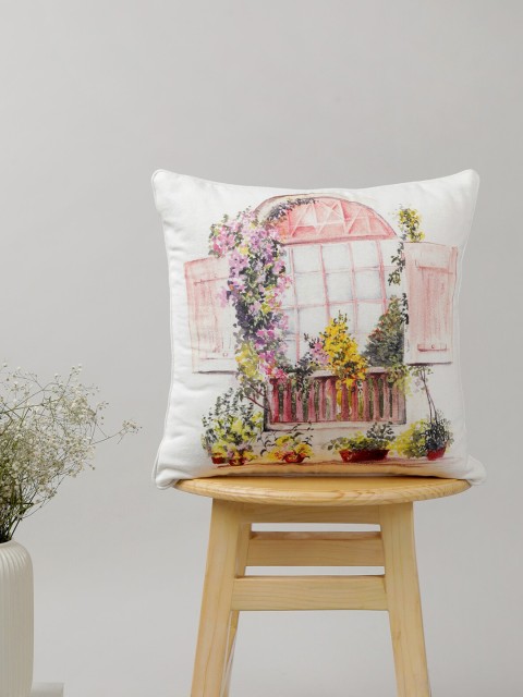 

The Yellow Dwelling Purple & White Floral Square Cushion Covers