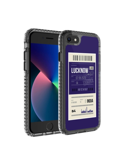

DailyObjects Transparent & Blue Printed Flipster Stride 2.0 iPhone 7 Back Case