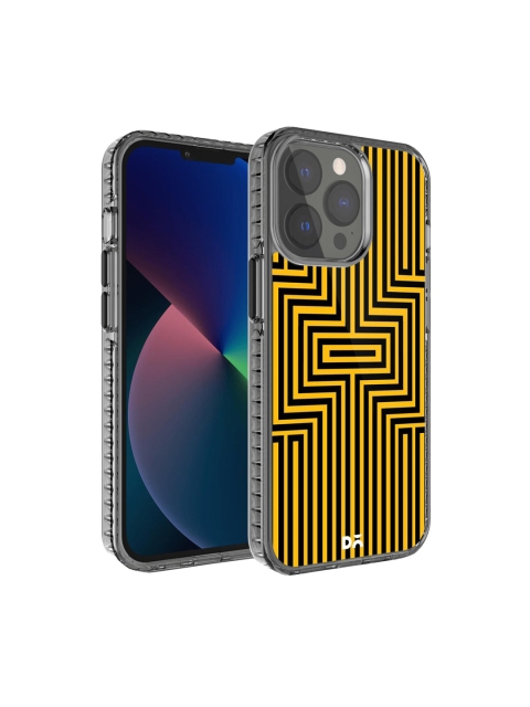 

DailyObjects Yellow & Black Maze Ochre iPhone 13 Pro Max Back Case