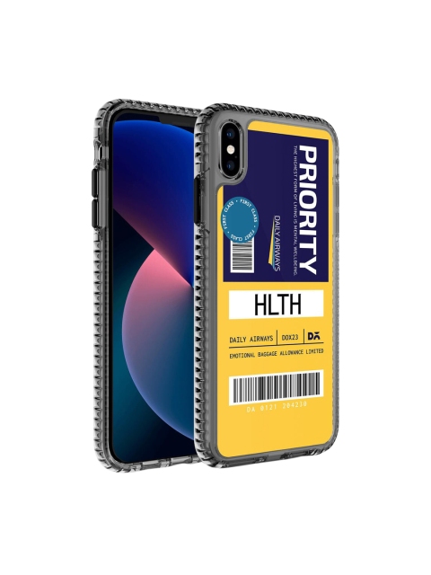 

DailyObjects Yellow & Black Stride Printed iPhone X Phone Case