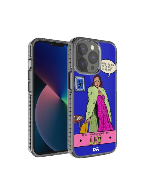 

DailyObjects Blue & Pink Leo iPhone 13 Pro Max Back Case