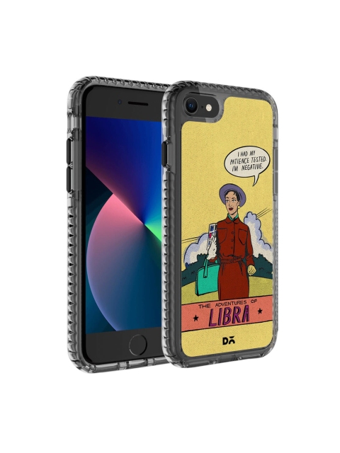 

DailyObjects Yellow & Maroon Printed iPhone SE 2020 Back Case