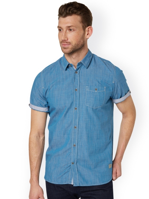 

Tom Tailor Blue Slim Fit Casual Shirt