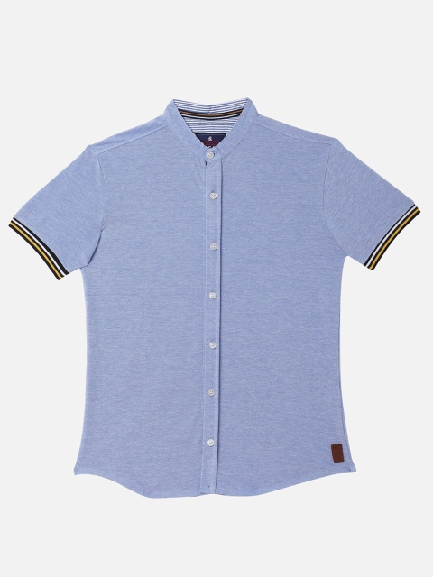 

R&B Boys Blue Solid Casual Shirt
