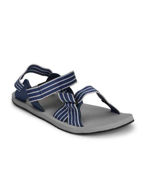 

ADIDAS Men Blue Striped Sports Sandals