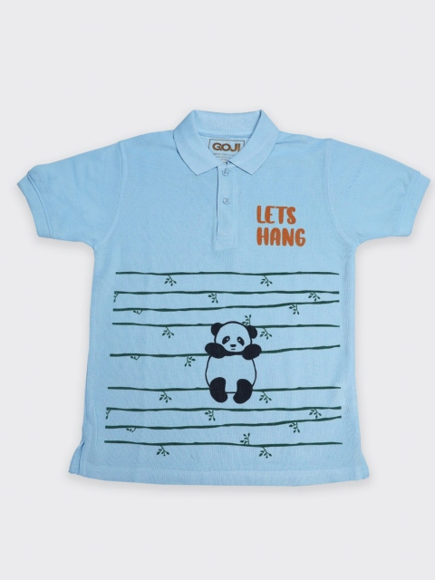

GOJI Boys Blue Striped Applique T-shirt