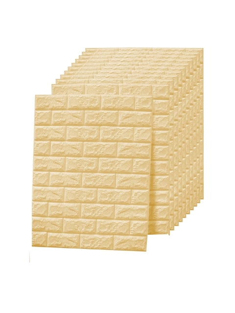 

Tormeti Pack Of 20 Beige Brick Self-Adhesive & Waterproof Wallpaper