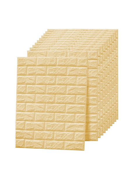 

Tormeti Set of 5 Yellow Wood Self-Adhesive & Waterproof Wallpaper