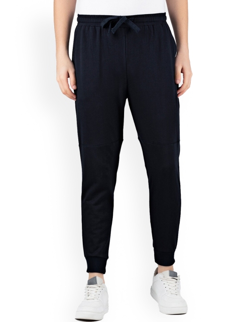 

FRATERNITY Men Black Solid Pure Cotton Joggers