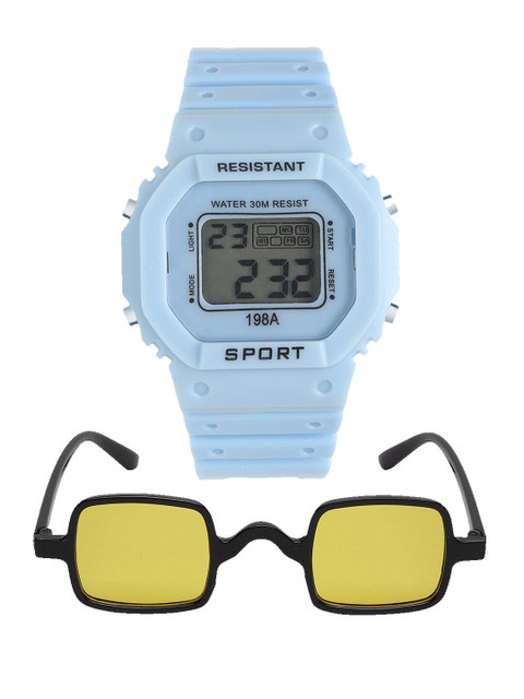 

Fantasy World Kids Blue & Yellow Watch Gift Set FWGiftSet-198A-BL-FAREW-08