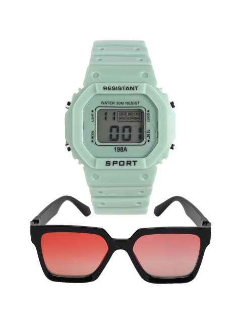 

Fantasy World Kids Green & Green Watch Gift Set FWGiftSet-198A-BL-FAREW-08