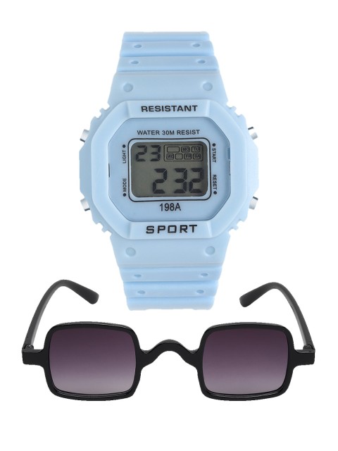 

Fantasy World Kids Blue & Black Watch Gift Set FWGiftSet-198A-BL-FAREW-01