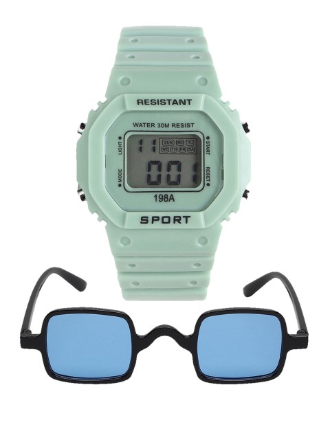 

Fantasy World Kids Green & Black Watch Gift Set FWGiftSet-198A-GR-FAREW-03