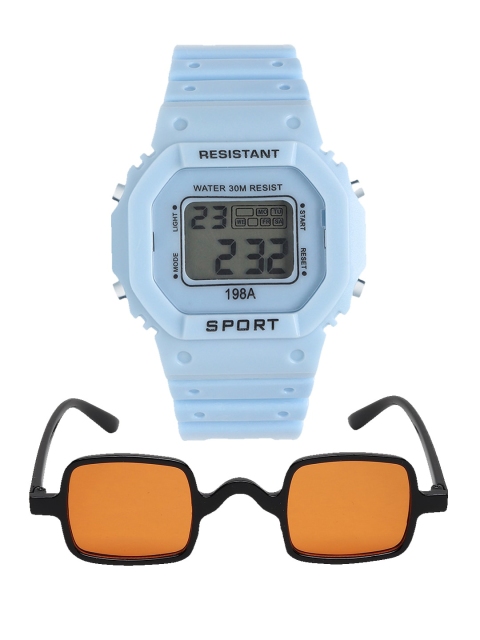 

Fantasy World Kids Blue & Black Watch FWGiftSet-198A-BL-FAREW-02