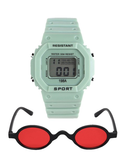 

Fantasy World Kids Green & Orange Watch Gift Set FWGiftSet-198A-GR-ADOR-08