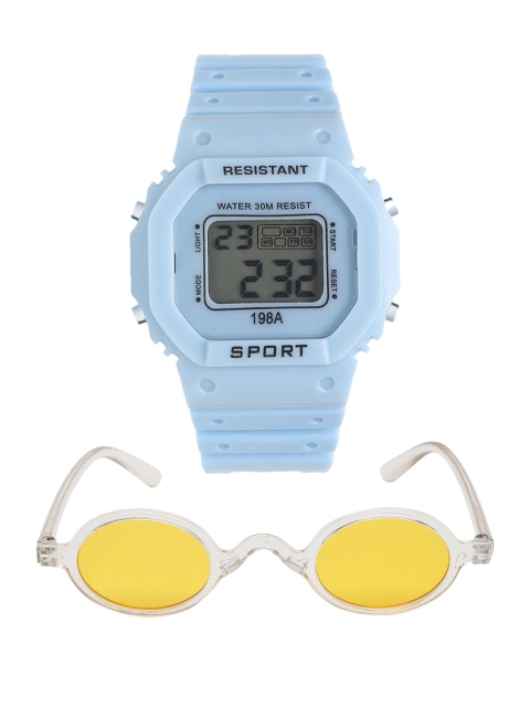 

Fantasy World Kids Blue & Yellow Watch Gift Set FWGiftSet-198A-BL-ADOR-05