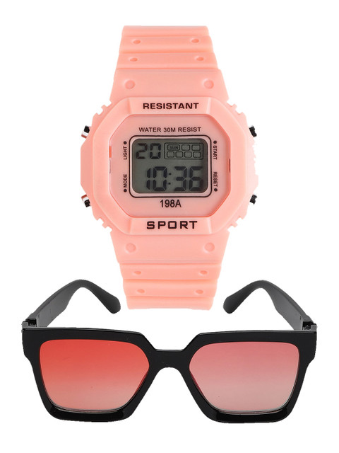 

Fantasy World Kids Orange & Black Watch FWGiftSet-198A-OR-WAL-09